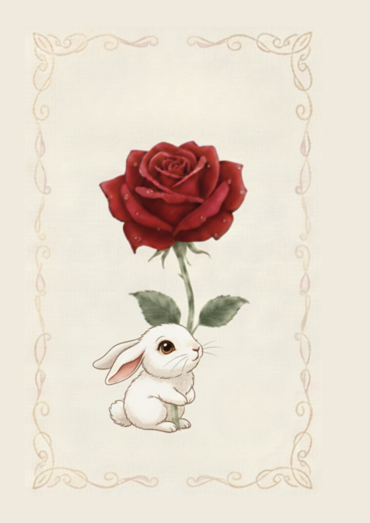 Valentine's Rose Card Cover